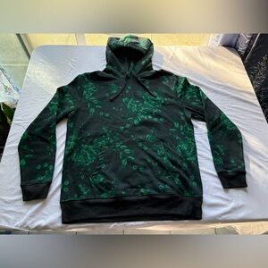 GAP Black and Green Floral Women's Hoodie